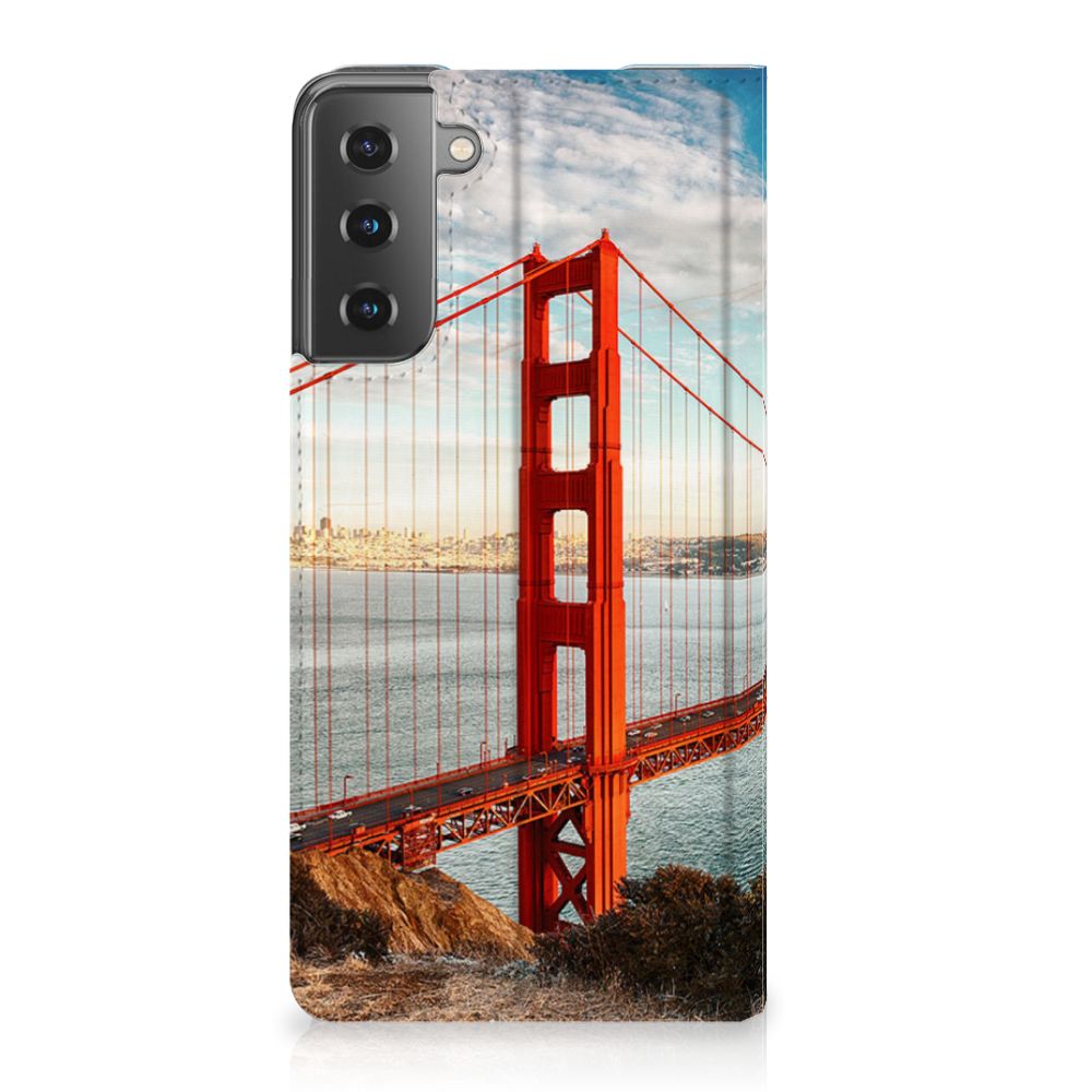 Samsung Galaxy S21 Plus Book Cover Golden Gate Bridge