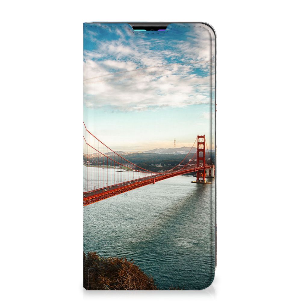 Xiaomi Mi Note 10 Lite Book Cover Golden Gate Bridge