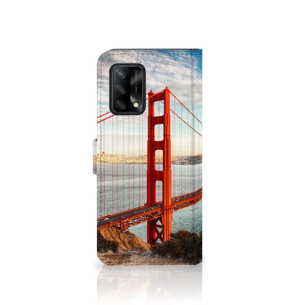 OPPO A74 4G Flip Cover Golden Gate Bridge
