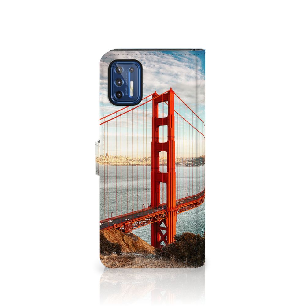 Motorola Moto G9 Plus Flip Cover Golden Gate Bridge