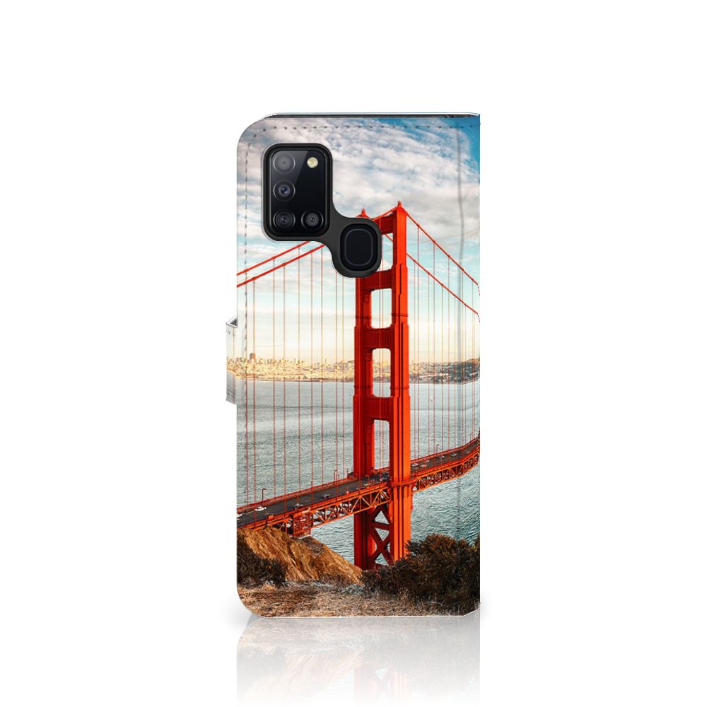 Samsung Galaxy A21s Flip Cover Golden Gate Bridge