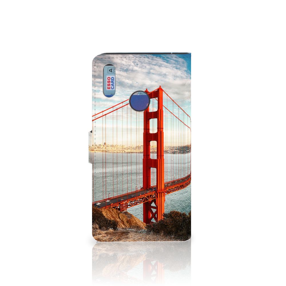 Huawei Y7 (2019) Flip Cover Golden Gate Bridge