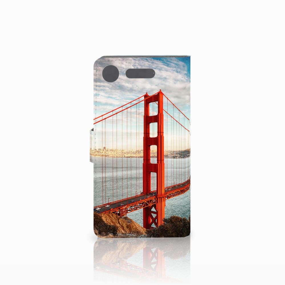 Sony Xperia XZ1 Flip Cover Golden Gate Bridge