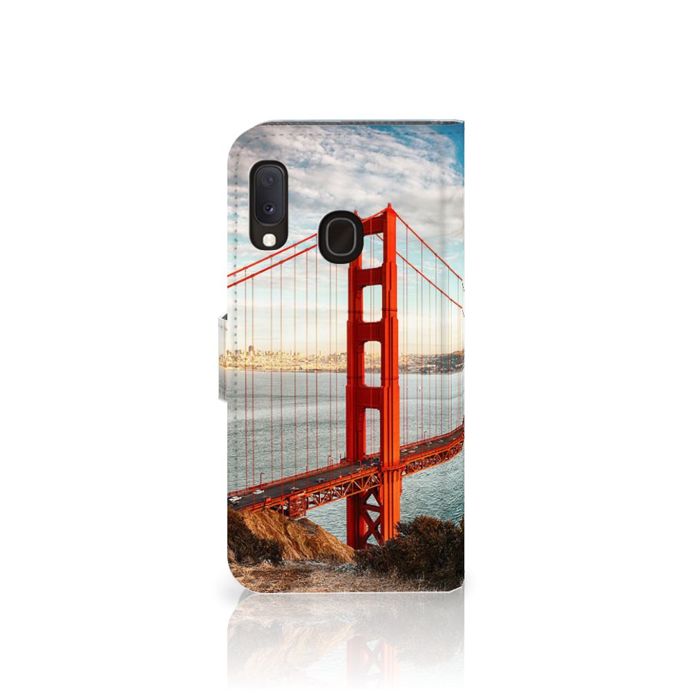 Samsung Galaxy A20e Flip Cover Golden Gate Bridge