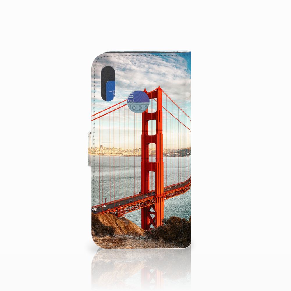 Honor 10 Lite Flip Cover Golden Gate Bridge