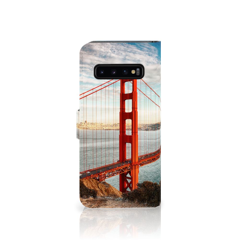 Samsung Galaxy S10 Flip Cover Golden Gate Bridge