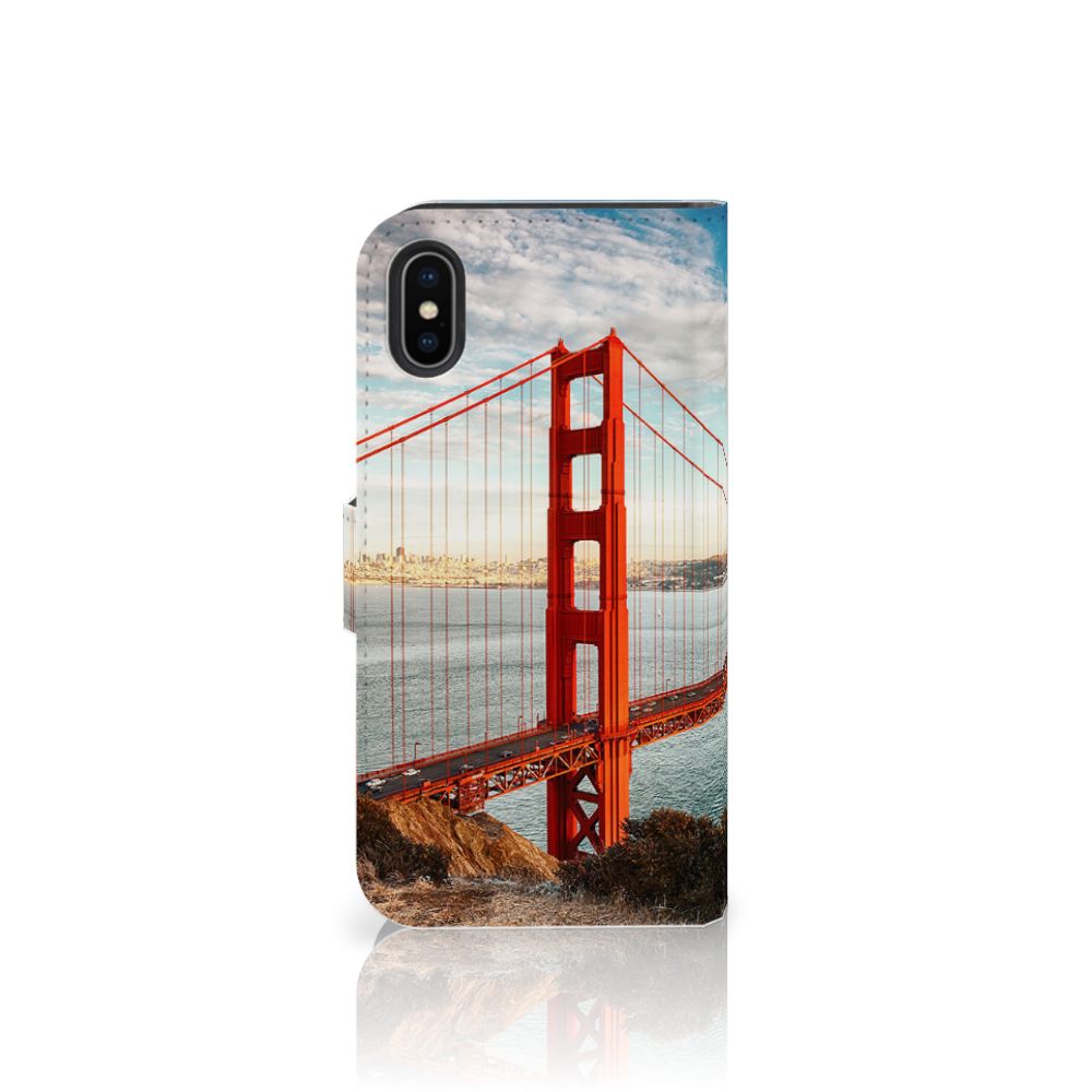 Apple iPhone X | Xs Flip Cover Golden Gate Bridge