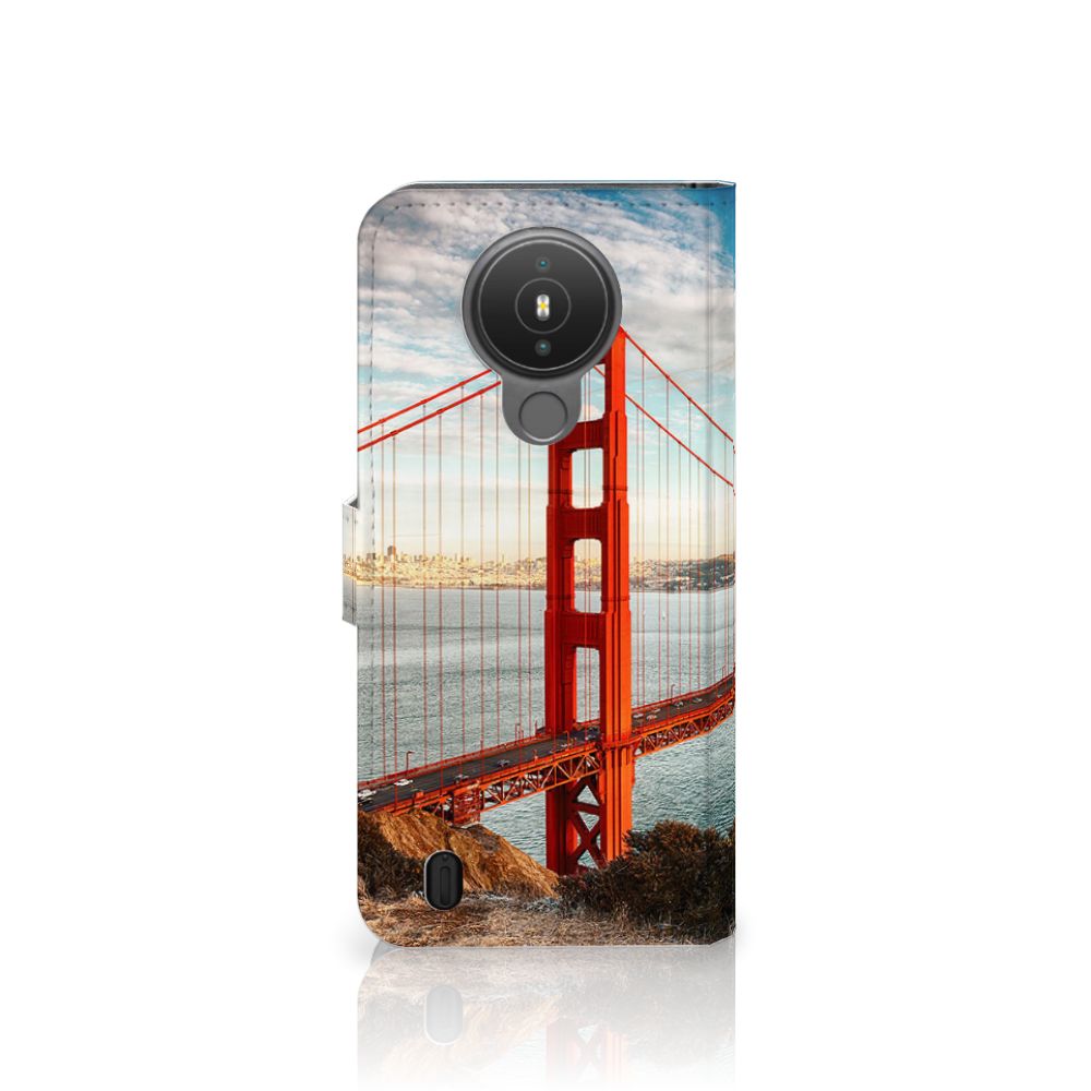 Nokia 1.4 Flip Cover Golden Gate Bridge