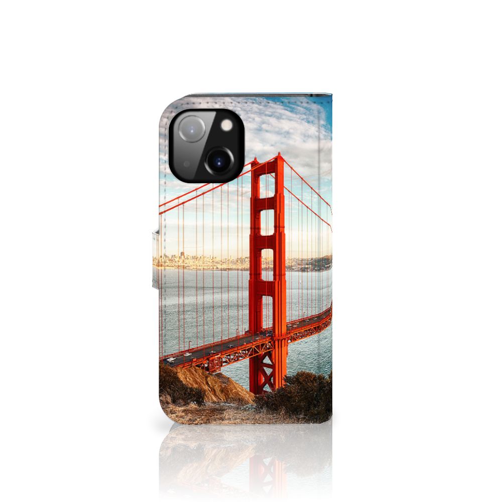 Apple iPhone 14 Flip Cover Golden Gate Bridge