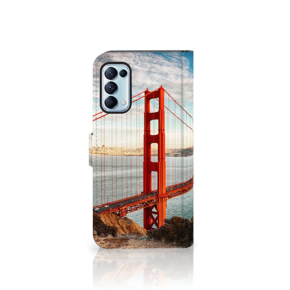 OPPO Find X3 Lite Flip Cover Golden Gate Bridge