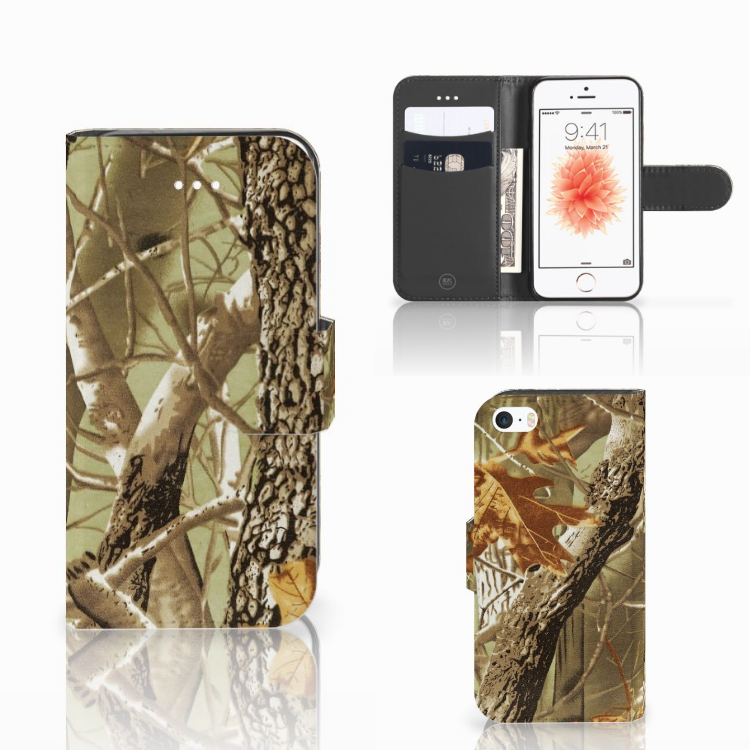 Apple iPhone 5 | 5S Bookstyle Hoesje Camouflage