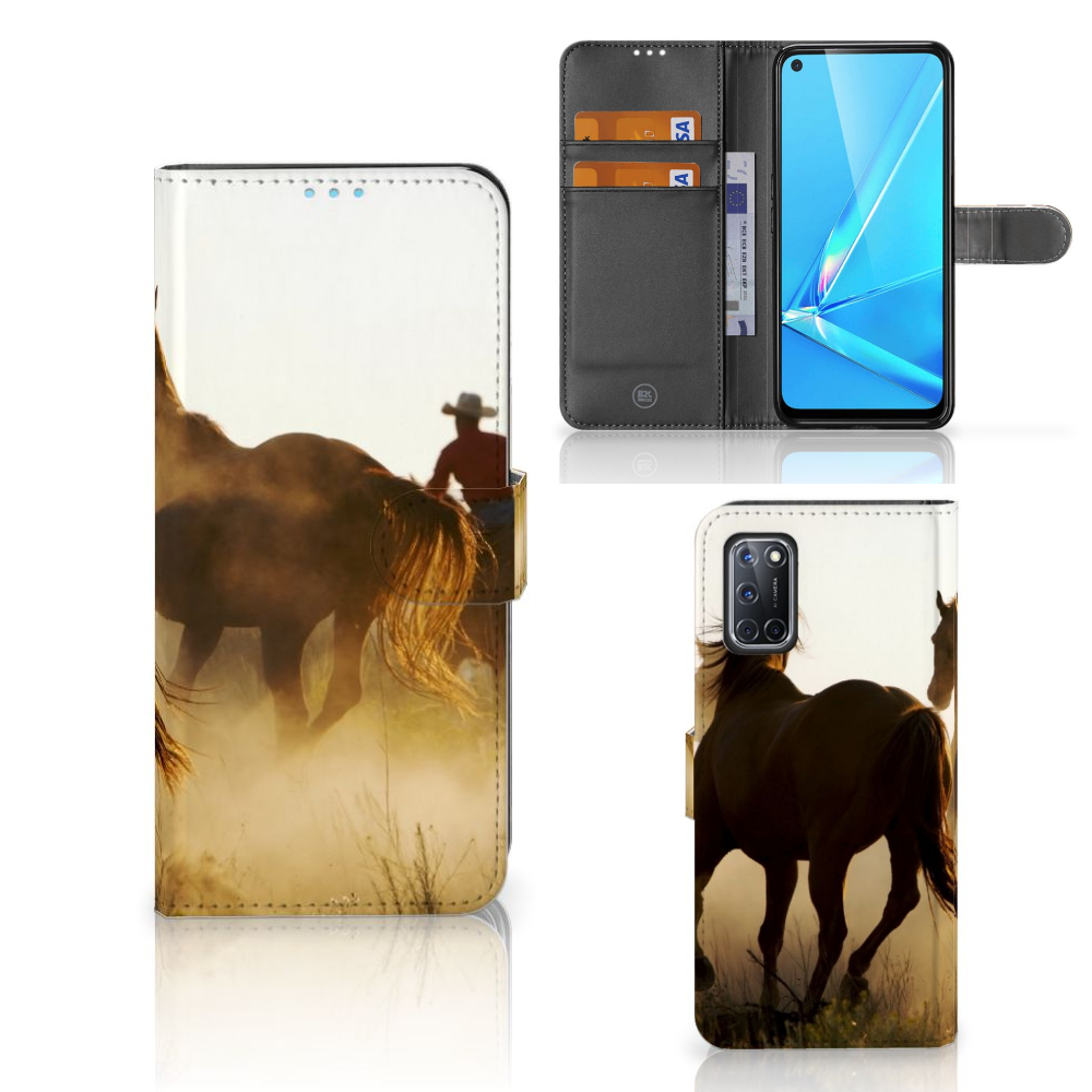 OPPO A72 | OPPO A52 Telefoonhoesje met Pasjes Design Cowboy
