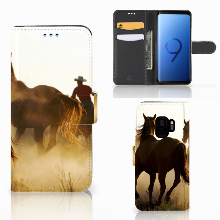 Samsung Galaxy S9 Telefoonhoesje met Pasjes Design Cowboy