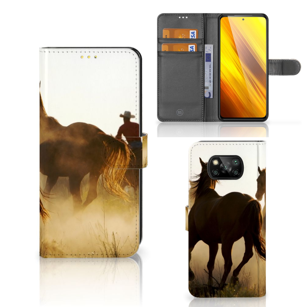 Xiaomi Poco X3 | Poco X3 Pro Telefoonhoesje met Pasjes Design Cowboy