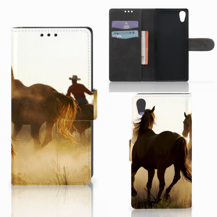Sony Xperia XA1 Telefoonhoesje met Pasjes Design Cowboy