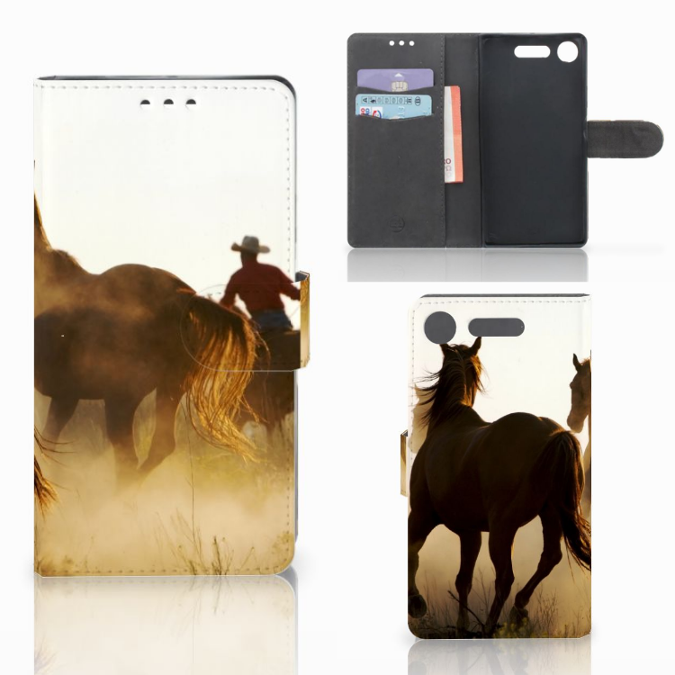 Sony Xperia XZ1 Telefoonhoesje met Pasjes Design Cowboy
