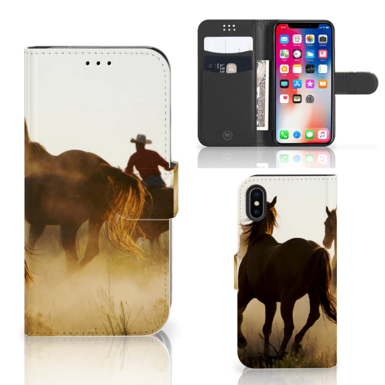 Apple iPhone X | Xs Telefoonhoesje met Pasjes Design Cowboy