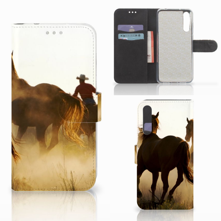 Huawei P20 Pro Telefoonhoesje met Pasjes Design Cowboy
