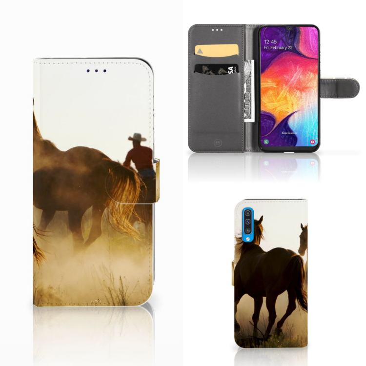 Samsung Galaxy A50 Telefoonhoesje met Pasjes Design Cowboy
