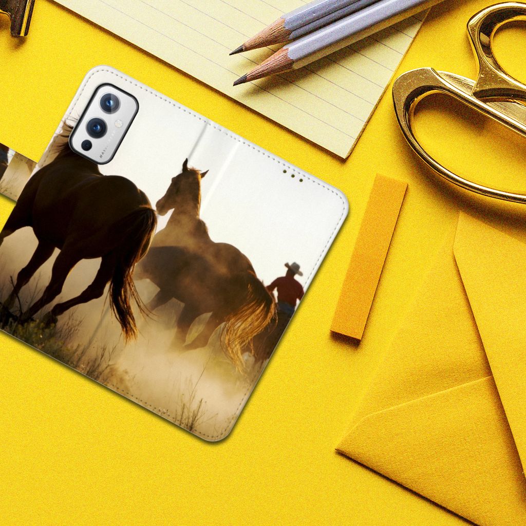 OnePlus 9 Telefoonhoesje met Pasjes Design Cowboy