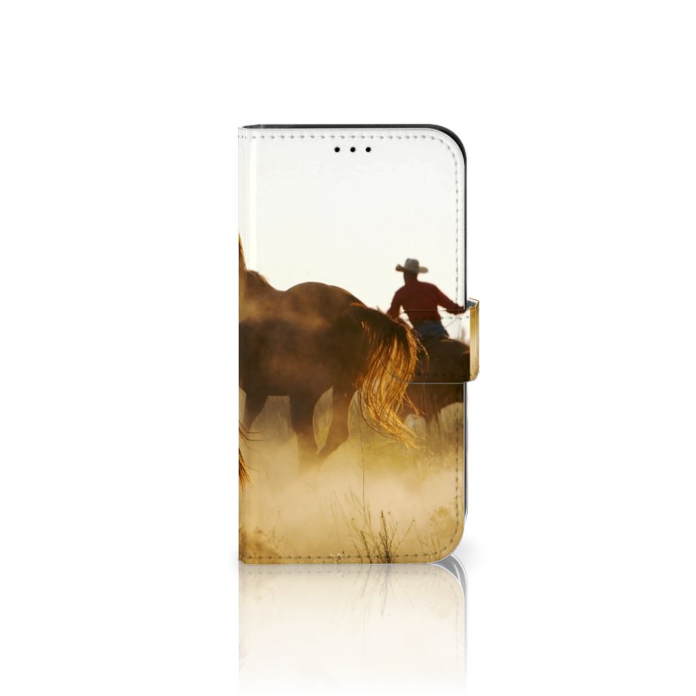 Apple iPhone 13 Telefoonhoesje met Pasjes Design Cowboy