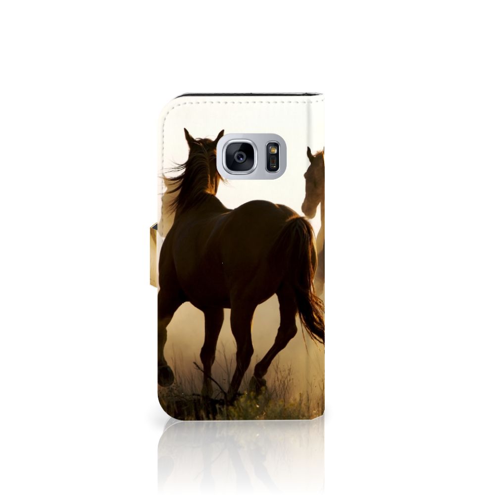 Samsung Galaxy S7 Telefoonhoesje met Pasjes Design Cowboy