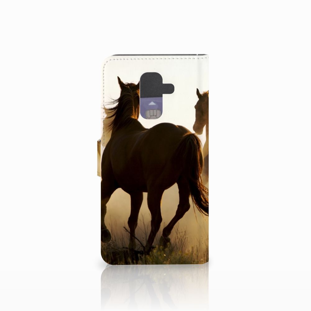 Samsung Galaxy A6 Plus 2018 Telefoonhoesje met Pasjes Design Cowboy