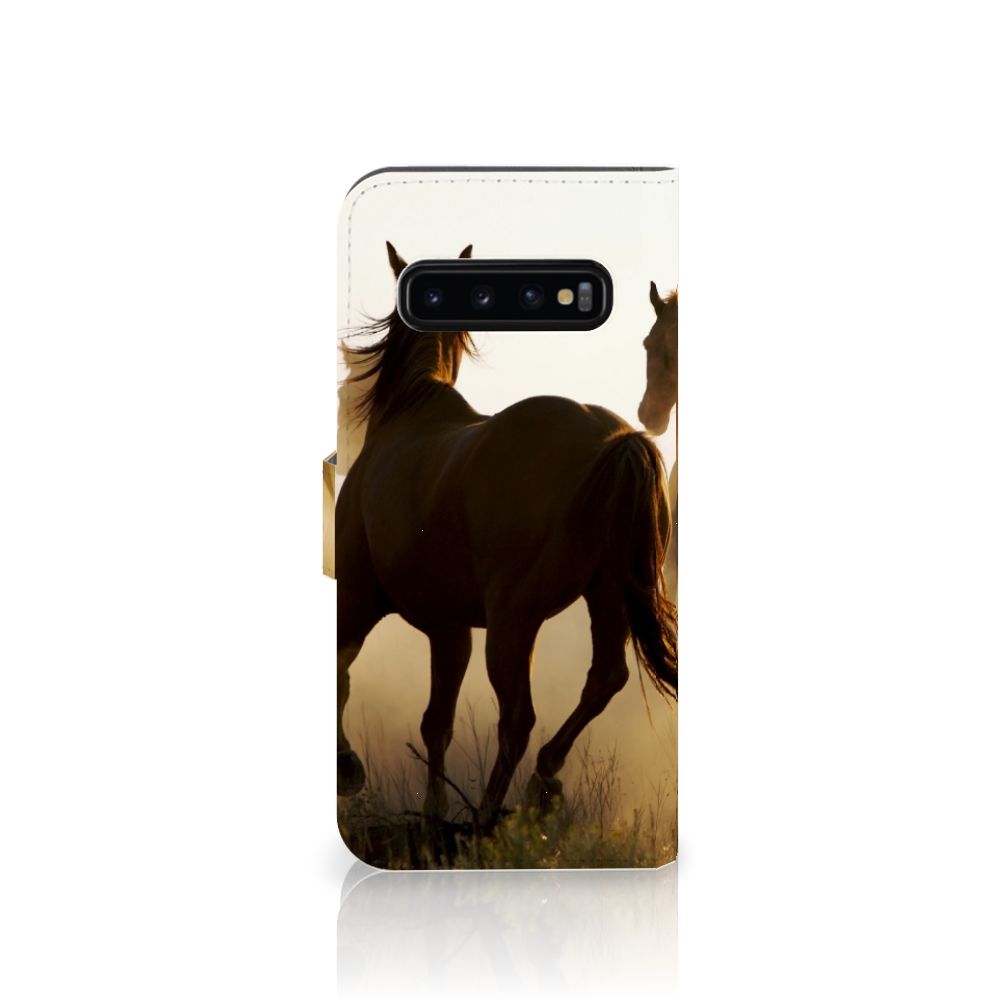 Samsung Galaxy S10 Plus Telefoonhoesje met Pasjes Design Cowboy