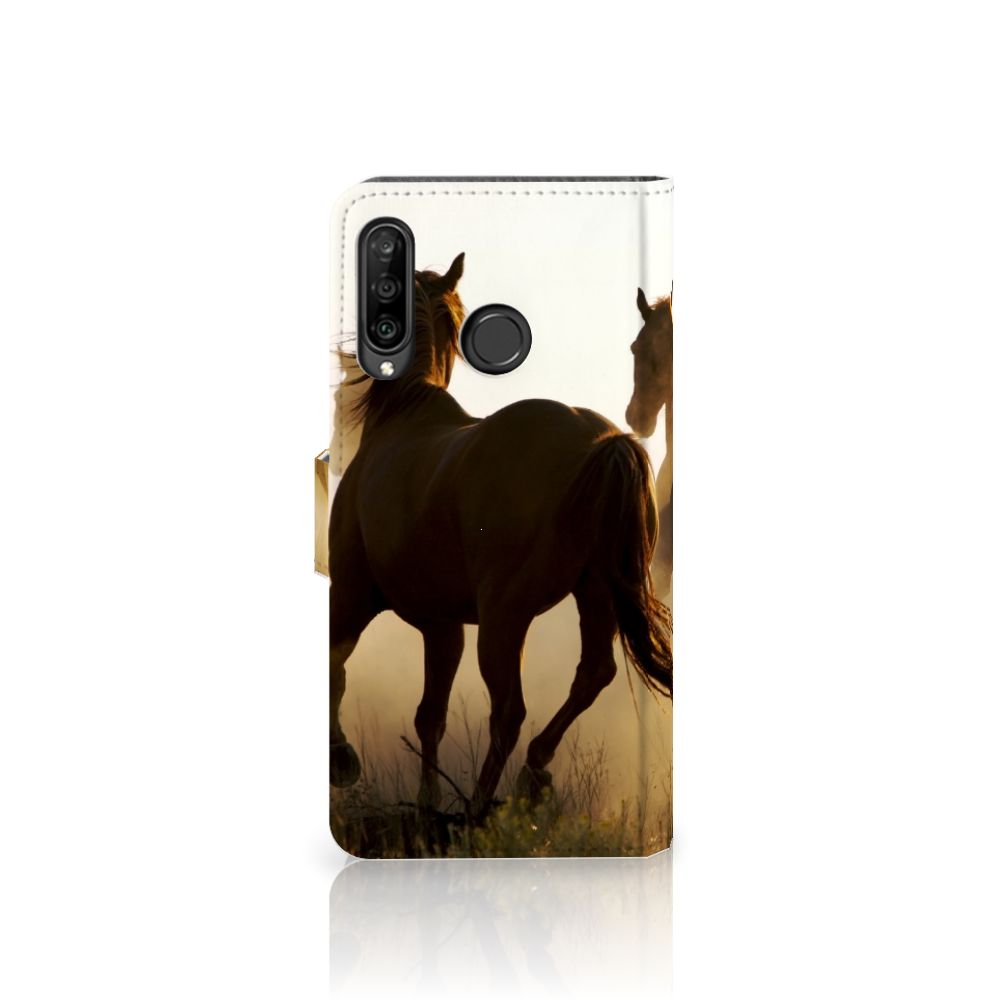 Huawei P30 Lite (2020) Telefoonhoesje met Pasjes Design Cowboy