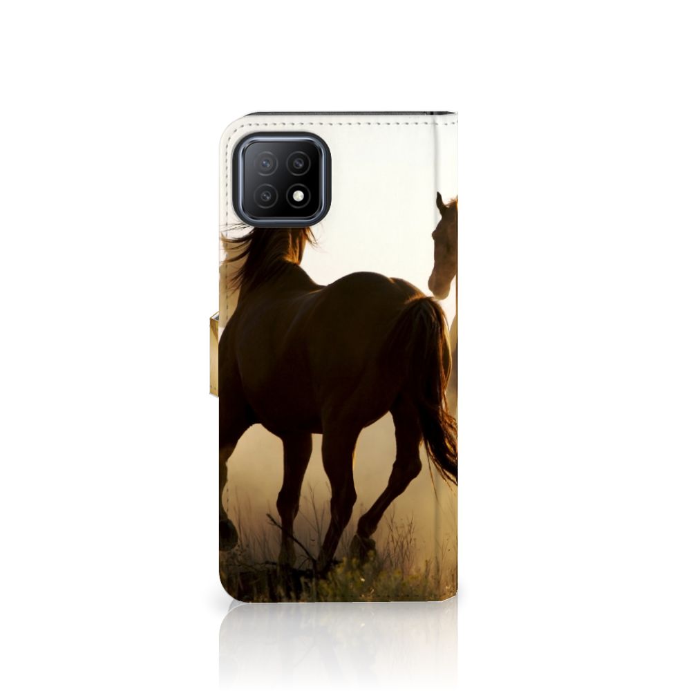 OPPO A73 5G Telefoonhoesje met Pasjes Design Cowboy