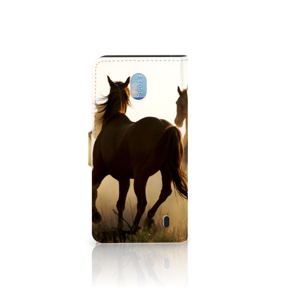 Nokia 1 Plus Telefoonhoesje met Pasjes Design Cowboy