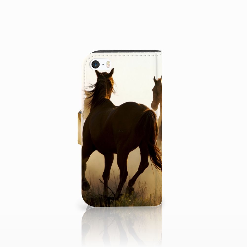 Apple iPhone 5 | 5s | SE Telefoonhoesje met Pasjes Design Cowboy