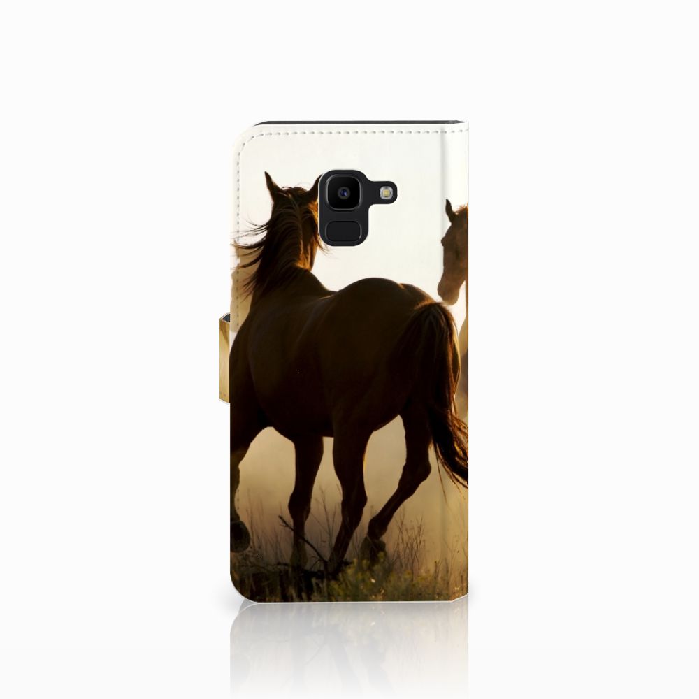 Samsung Galaxy J6 2018 Telefoonhoesje met Pasjes Design Cowboy