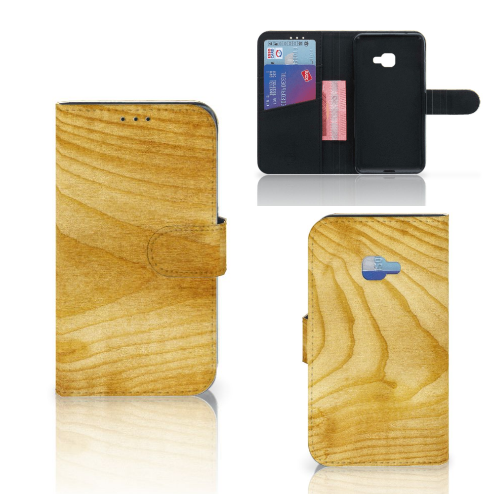 Samsung Galaxy Xcover 4 | Xcover 4s Book Style Case Licht Hout