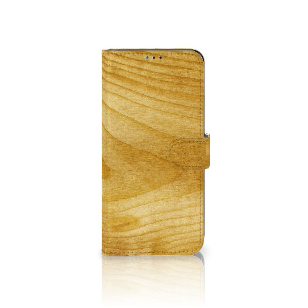 Motorola Moto G9 Play | E7 Plus Book Style Case Licht Hout