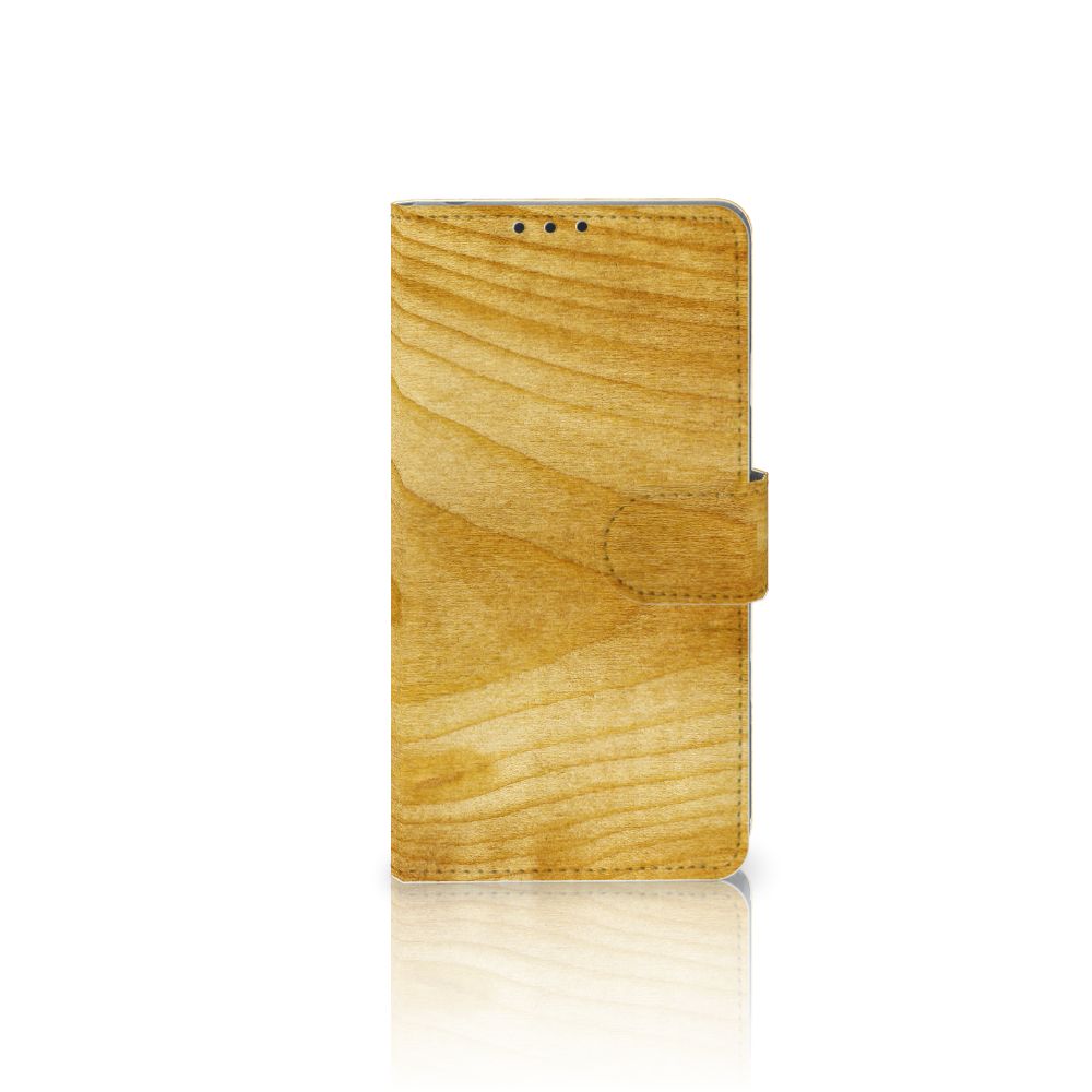 Sony Xperia Z1 Book Style Case Licht Hout