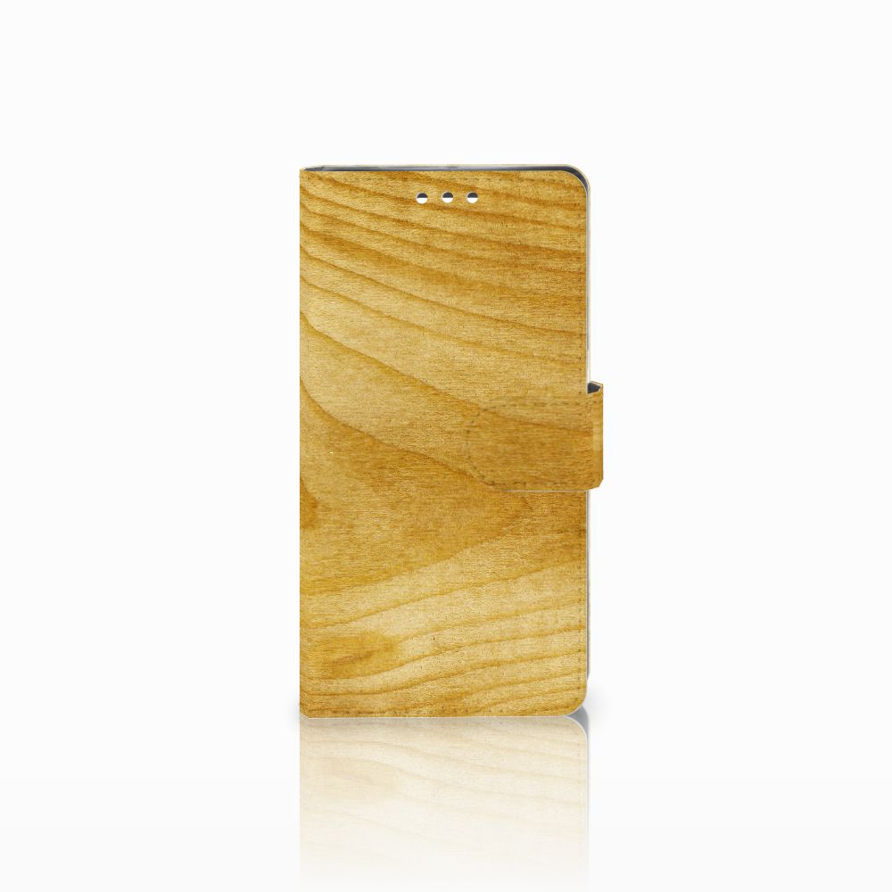 Sony Xperia XZ1 Book Style Case Licht Hout