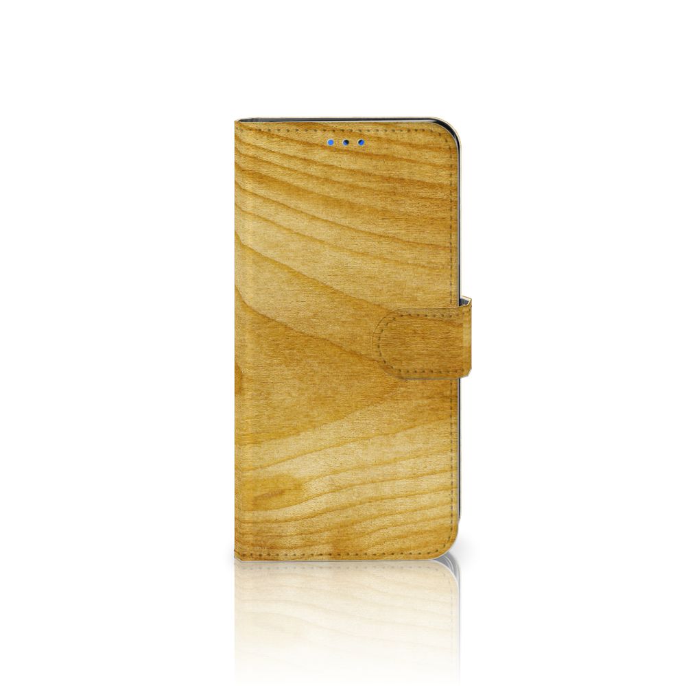 Huawei P Smart 2020 Book Style Case Licht Hout