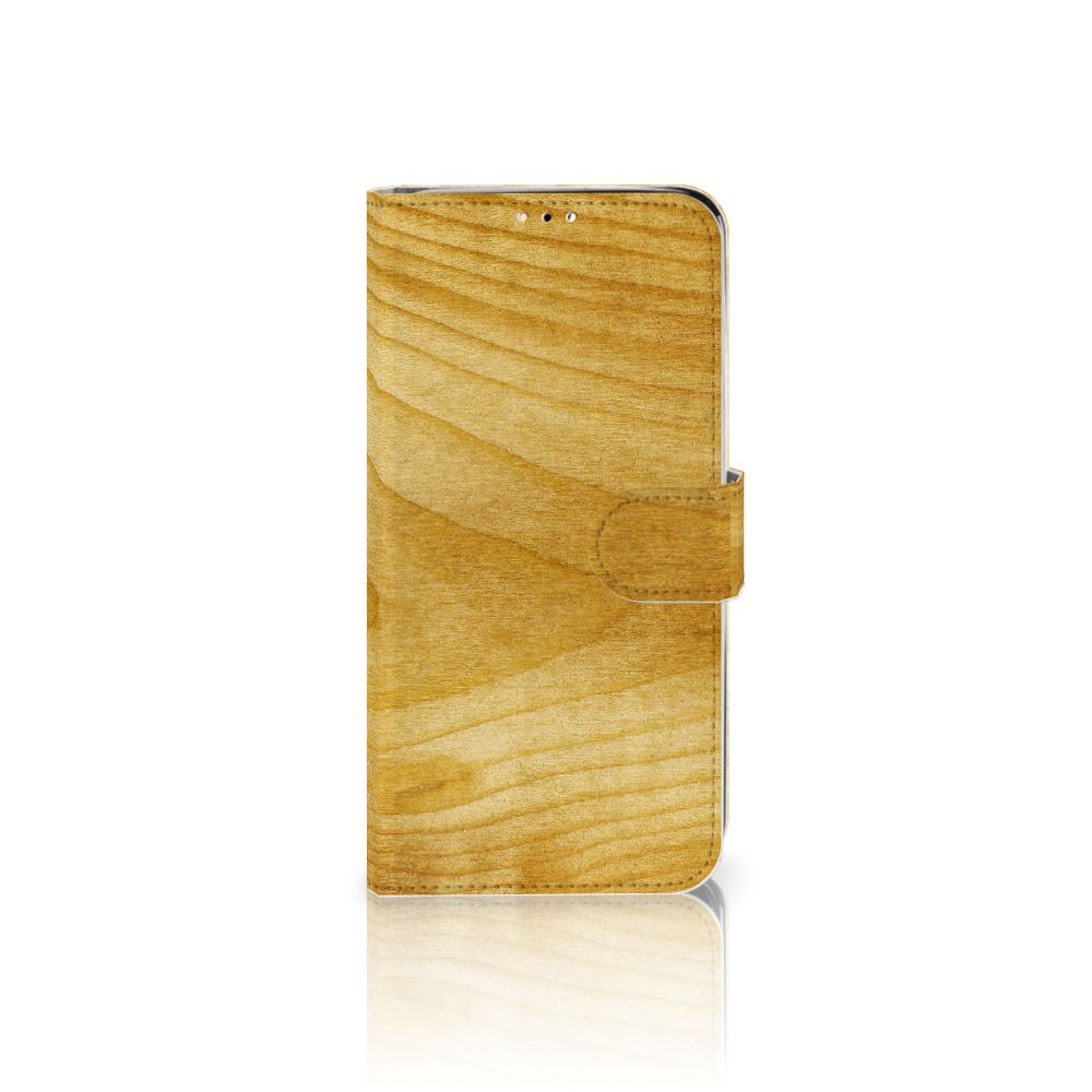 Huawei Y6 (2019) Book Style Case Licht Hout