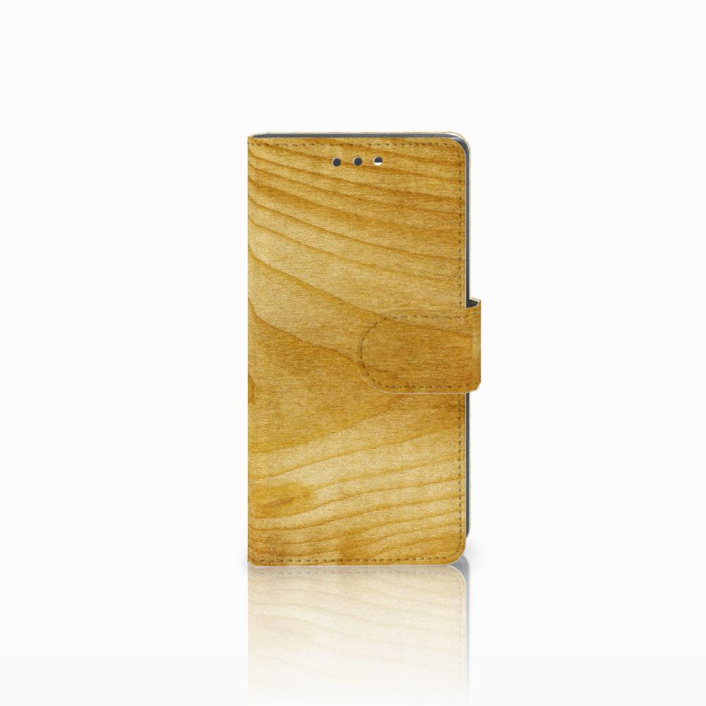 Sony Xperia X Compact Book Style Case Licht Hout