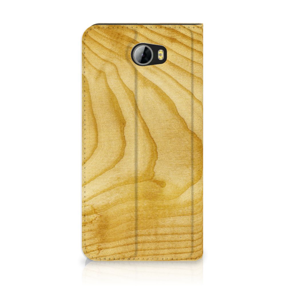 Huawei Y5 2 | Y6 Compact Book Wallet Case Licht Hout