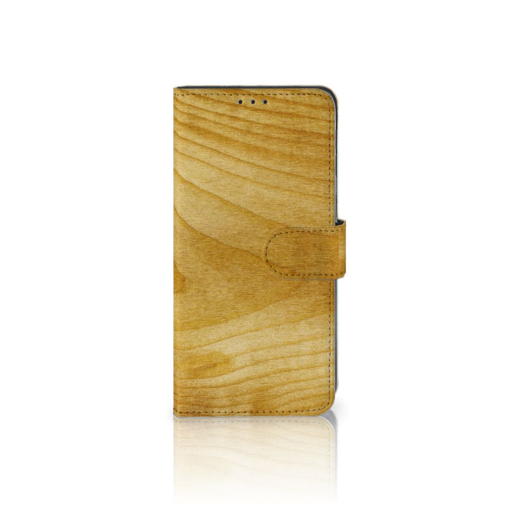 OPPO A91 | Reno3 Book Style Case Licht Hout