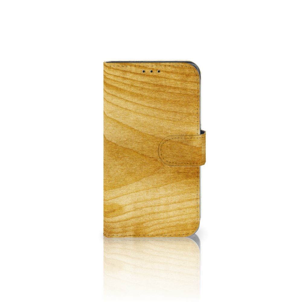 Samsung Galaxy Xcover 4 | Xcover 4s Book Style Case Licht Hout