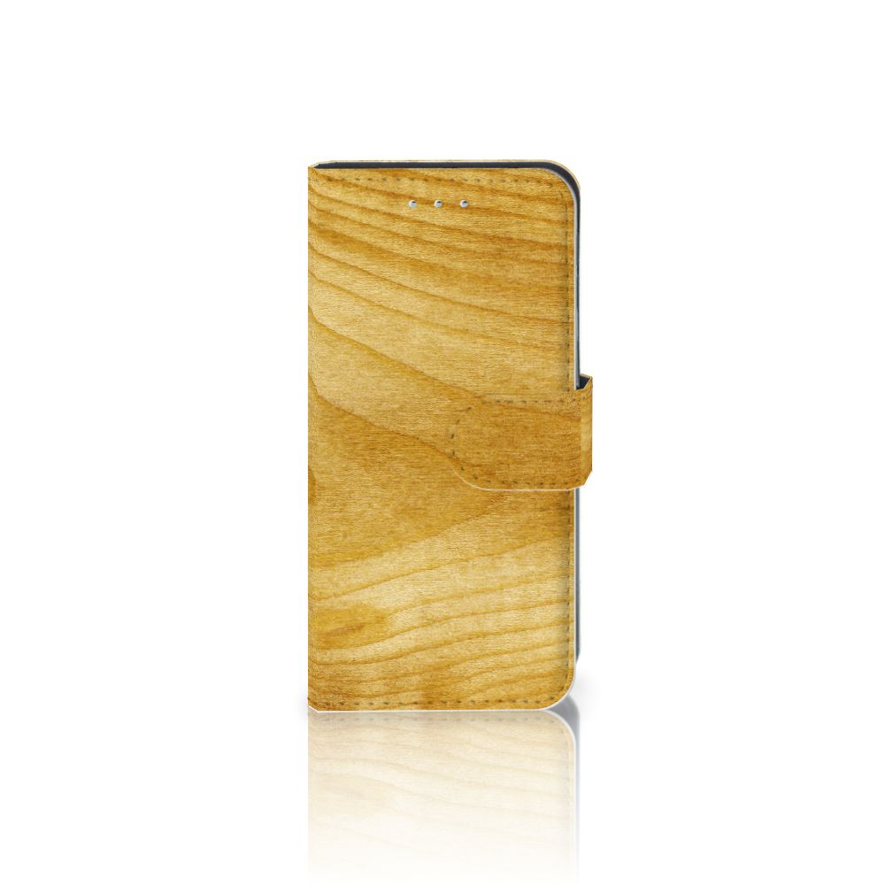 Samsung Galaxy S6 Edge Book Style Case Licht Hout