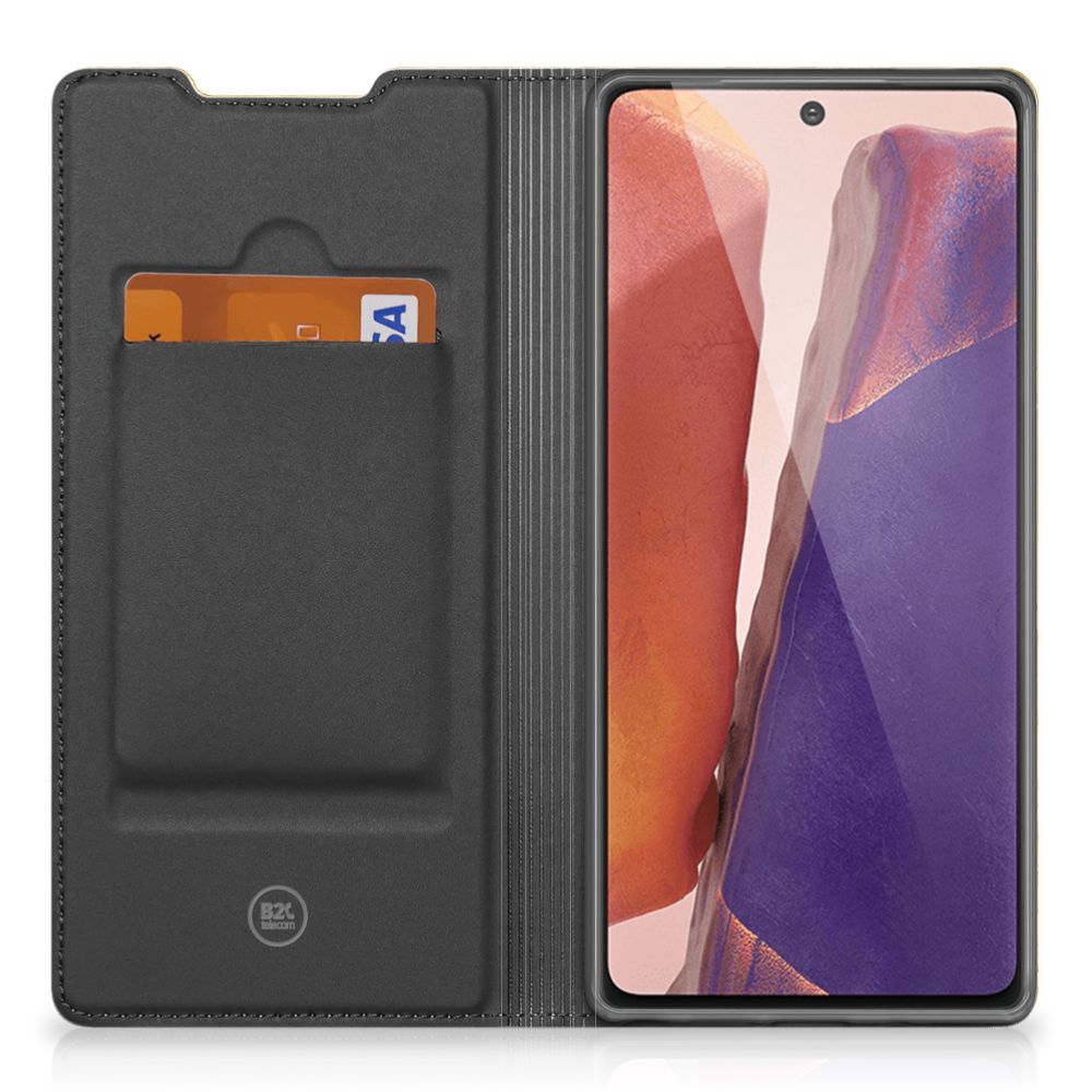 Samsung Galaxy Note20 Book Wallet Case Licht Hout