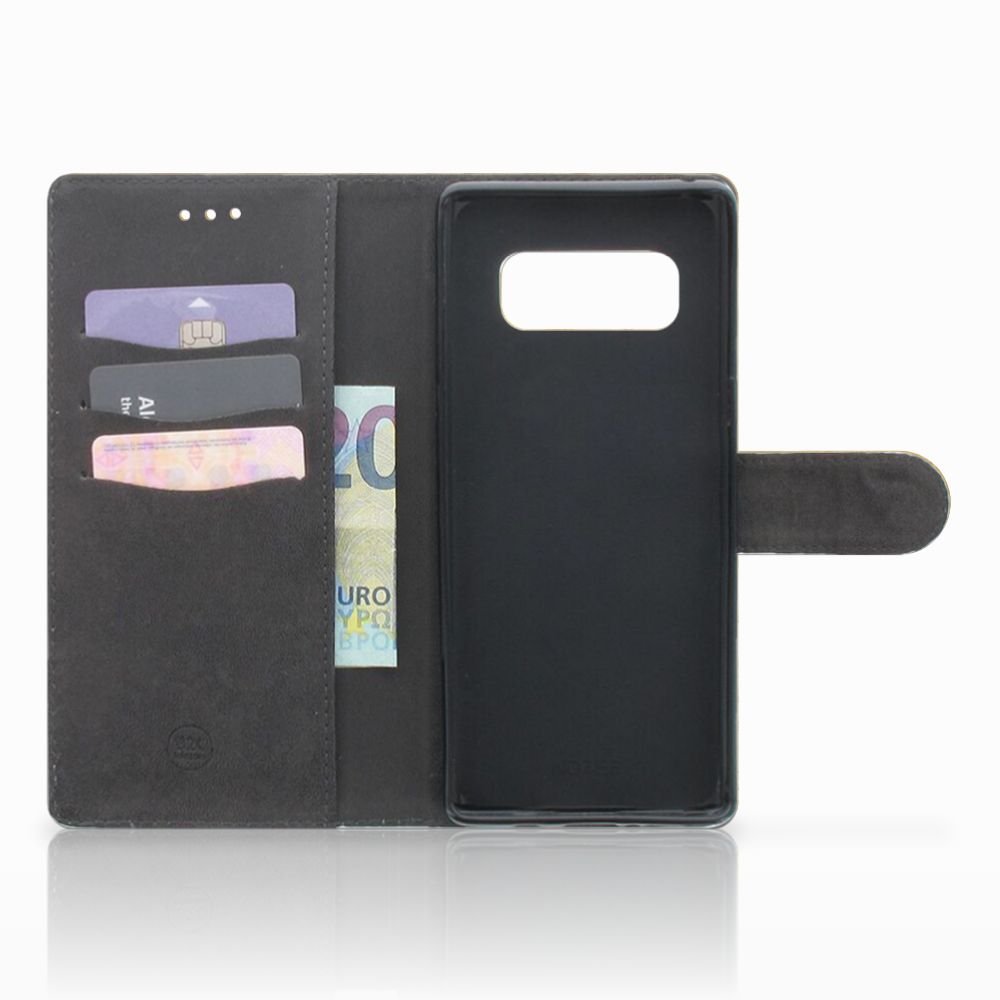 Samsung Galaxy Note 8 Book Style Case Licht Hout