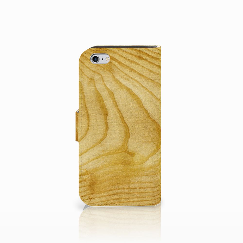 Apple iPhone 6 | 6s Book Style Case Licht Hout