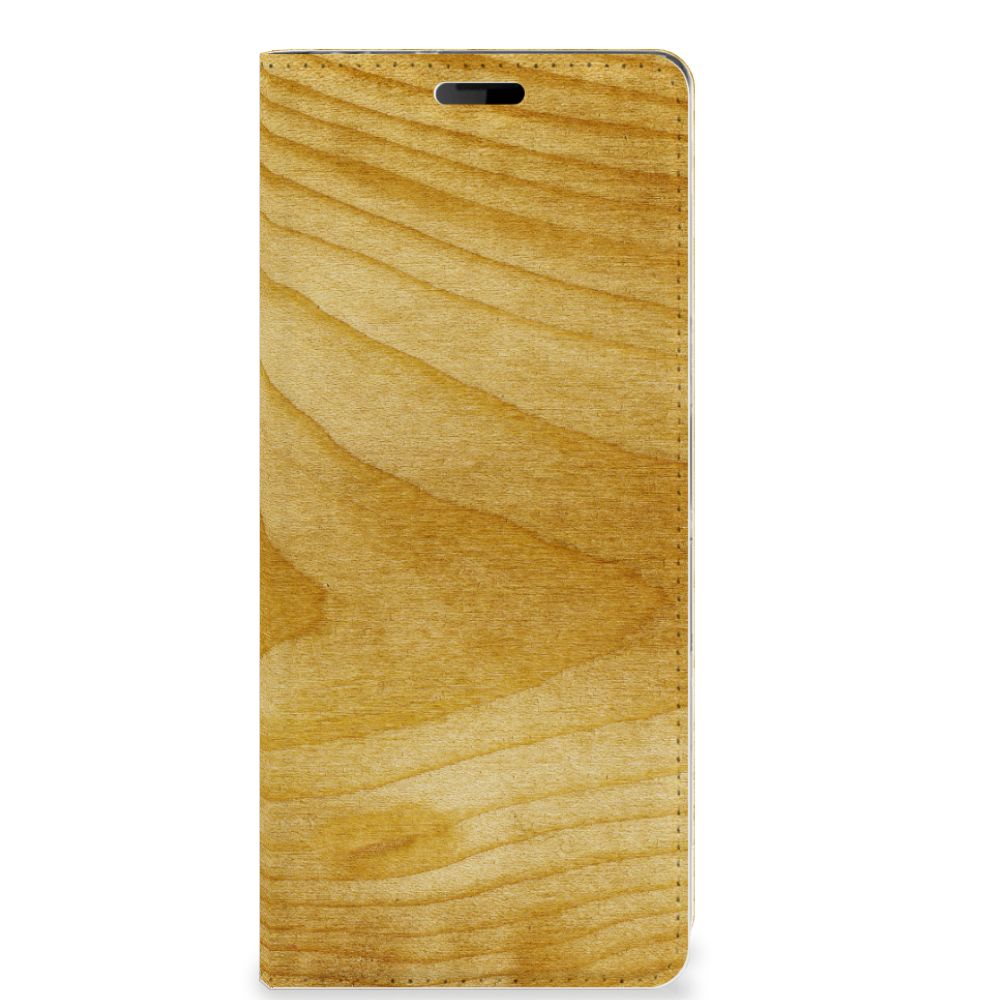 Sony Xperia 10 Book Wallet Case Licht Hout