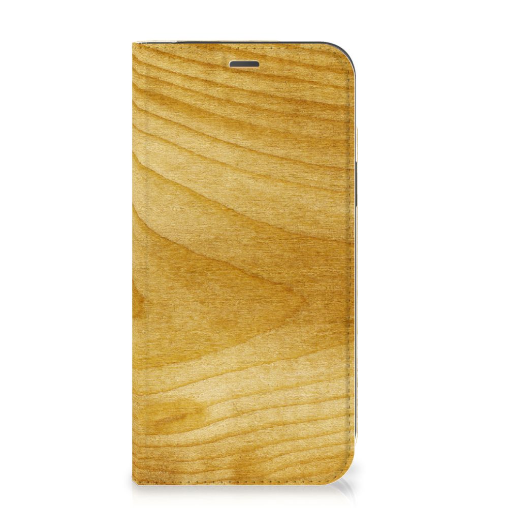 iPhone 12 | iPhone 12 Pro Book Wallet Case Licht Hout