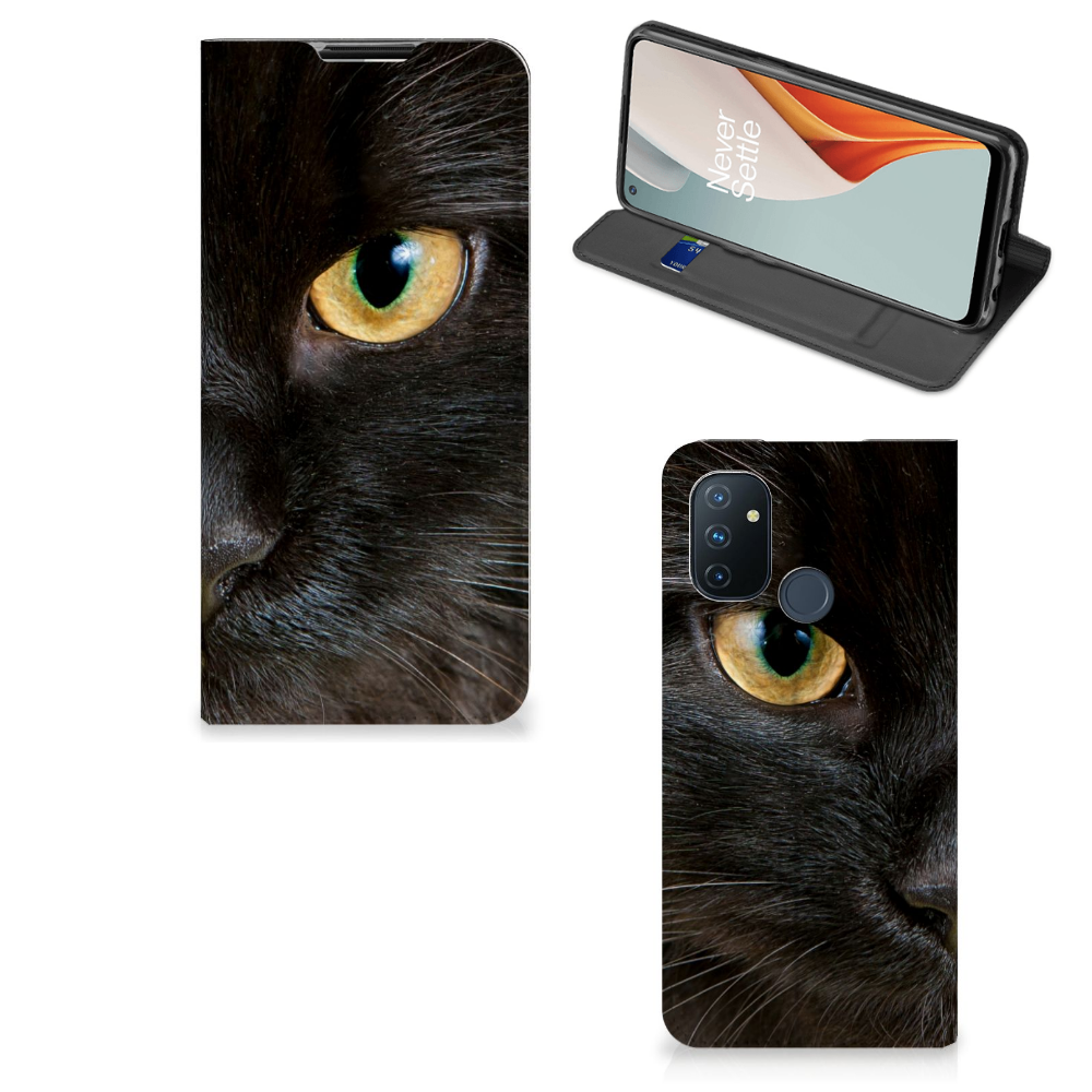 OnePlus Nord N100 Hoesje maken Zwarte Kat